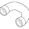 HVAC Heater Hose - BMW (64-21-9-124-729)