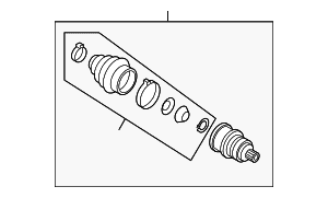 Outer Joint Assembly - Volkswagen (1K0-498-099-H)