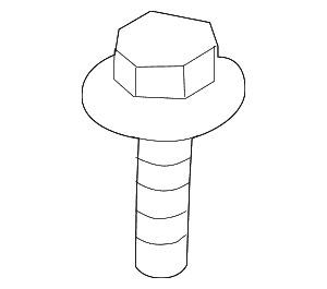Seat Belt Lap And Shoulder Belt Bolt - Audi (N-912-131-01)