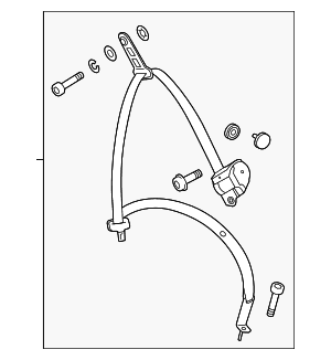 Lap & Shoulder Belt - Mercedes-Benz (213-860-30-85-7M89)