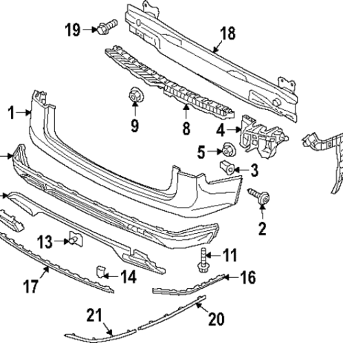 Tow Eye Cap - Volkswagen (3CN-807-369-GRU)
