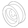 Engine Timing Belt Tensioner Pulley - Audi (077-109-485-F)