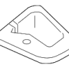 Seat Belt Trim Bezel - Audi (4M0-857-763-1JO)