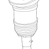 Suspension Shock Absorber - BMW (37-10-9-500-366)