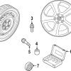 Wheel, Alloy - Volkswagen (5H0-601-025-AH-OAB)