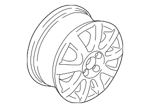Wheel, Alloy - Volkswagen (5G0-601-025-AK-FZZ)