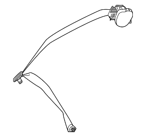 Seat Belt Assembly - Mercedes-Benz (217-860-10-85-9C94)