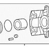 Disc Brake Caliper - Volkswagen (7B0-615-124-A)