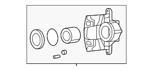 Disc Brake Caliper - Volkswagen (7B0-615-124-A) Disc Brake Caliper - Volkswagen (7B0-615-124-A)