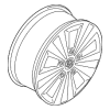 Wheel, Alloy - Volkswagen (5G0-601-025-L-8Z8)