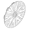 Wheel Cover - Volkswagen (5K0-601-147-F-VZN)