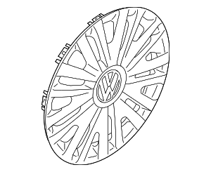 Wheel Cover - Volkswagen (5K0-601-147-F-VZN)