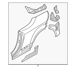 Quarter Panel - Audi (8S7-809-838)