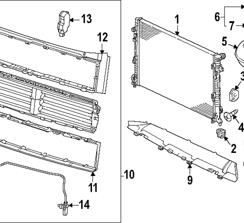 Radiator - Volkswagen (3QF-121-251-E)