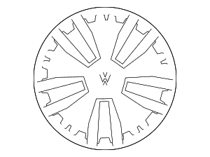 Wheel, Alloy - Volkswagen (5NN-601-025-AD-XM8)
