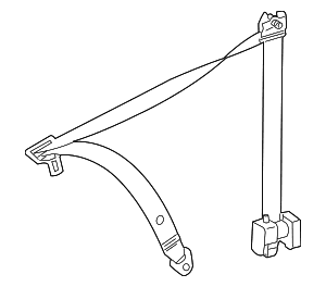 Lap & Shoulder Belt - Mercedes-Benz (220-860-54-85-9C94)