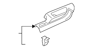 Rear Trim Panel - Volkswagen (3CN-853-369-C-82V) Rear Trim Panel - Volkswagen (3CN-853-369-C-82V)