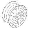 Wheel, Alloy - Volkswagen (5K0-601-025-AA-88Z)