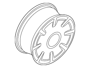 Wheel, Alloy - Volkswagen (5C0-601-025-CQ-Y9C)