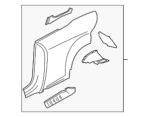 Quarter Panel - Audi (8J7-809-843)