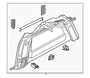 Interior Quarter Panel Trim Panel - Volvo (32353998)