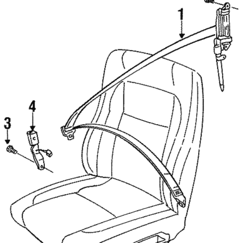 Belt & Retractor - Volvo (9449771)