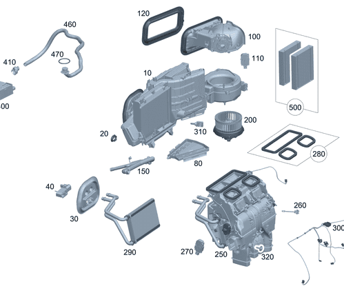 Condensation Hose - Mercedes-Benz (297-832-04-00)