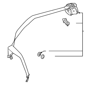 Lap & Shoulder Belt - Mercedes-Benz (205-860-70-00-3D53)