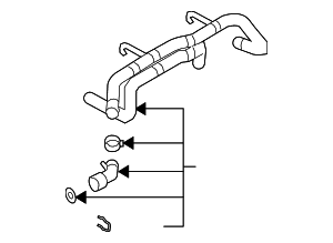 Upper Hose - Volkswagen (7L0-122-101-L)