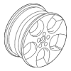 Wheel, Alloy - Volkswagen (1K0-601-025-BA-16Z)