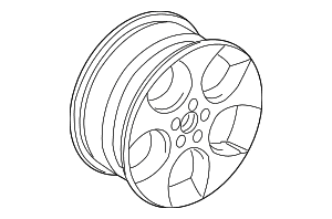 Wheel, Alloy - Volkswagen (1K0-601-025-BA-16Z)