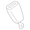 Seat Belt Receptacle - Mercedes-Benz (001-860-89-69)