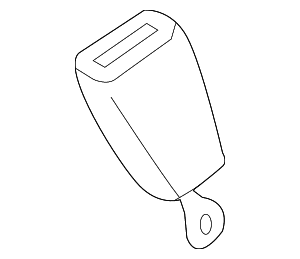 Seat Belt Receptacle - Mercedes-Benz (001-860-89-69)