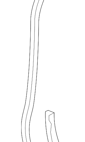 Front Weather-Strip - Audi (4M8-839-717-B)