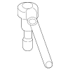 Suspension Ride Height Sensor Connector - Audi (4M0-973-702)
