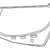 Headlamp Assembly Gasket - Mercedes-Benz (253-826-22-00-64)