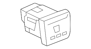 Seat Heat Switch - Audi (4G0-963-564-5PR)