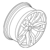 Wheel, Alloy - BMW (36-11-7-845-862)