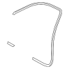 Surround Weather-Strip - Audi (8P4-831-721-C-28P)