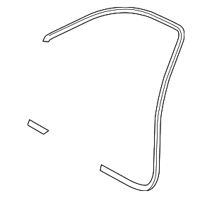 Surround Weather-Strip - Audi (8P4-831-721-C-28P)