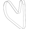 Serpentine Belt - Mercedes-Benz (139-993-04-00)