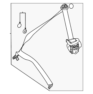 Seat Belt Assembly - Mercedes-Benz (247-860-00-01-9C94)