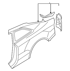 Quarter Panel - Audi (8T0-809-837-A)