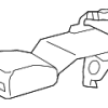 Center Buckle - BMW (72-11-7-435-930)