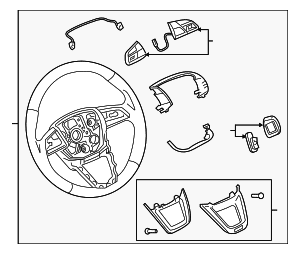 Steering Wheel - Audi (4M8-419-091-AA-QQT)
