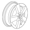 Wheel, Alloy - Volkswagen (5C0-601-025-8Z8)