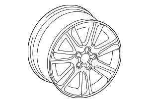 Wheel, Alloy - Audi (8K0-601-025-CR)