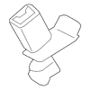 Center Buckle - Audi (8T0-857-739-H-01C)
