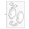 Disc Brake Pad Set Rear - BMW (34-20-8-093-728)