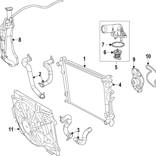 Lower Hose - Volkswagen (7B0-121-051-B)